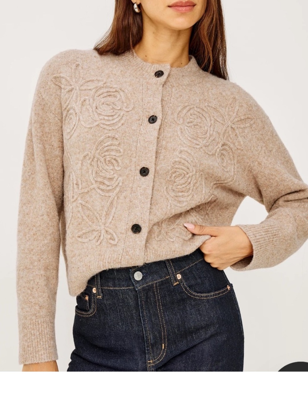 Rails Coralee Cardigan Sweater in Sand Tan